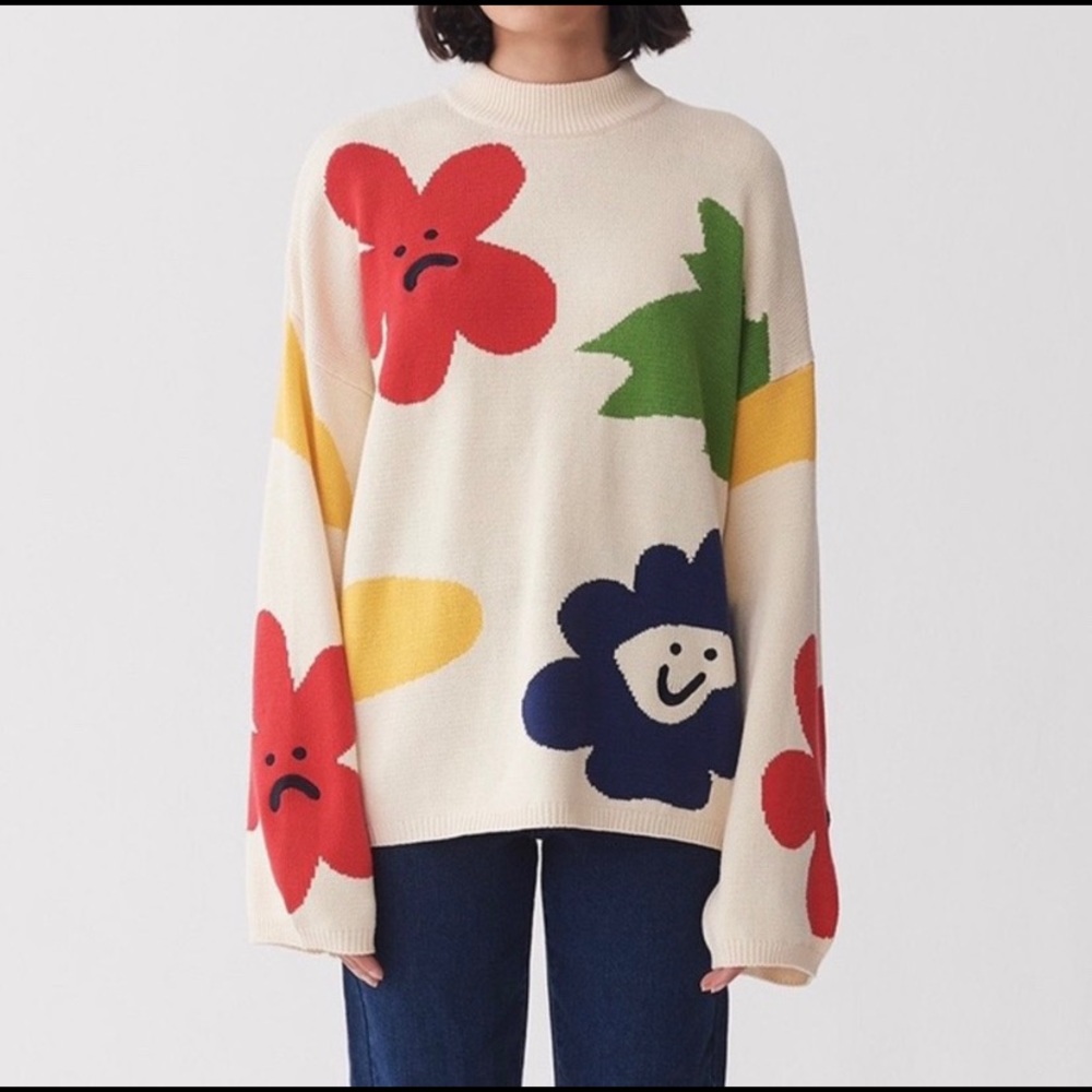 Lazy oaf flower sweater/jumper